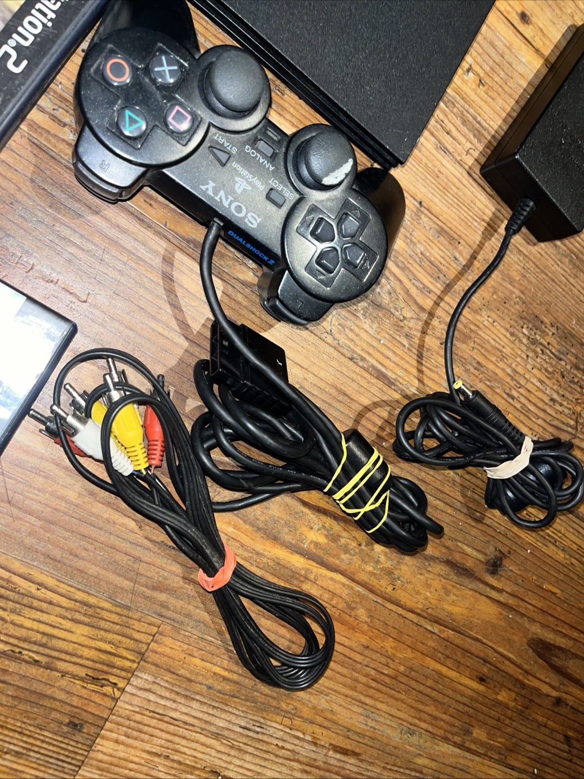 PlayStation 2 PS2 Slim SCPH-77001 TESTED w/ Controller & 12 Games