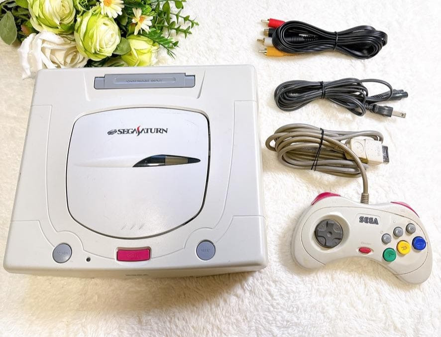 Sega Saturn HST-3220 White Console Japan