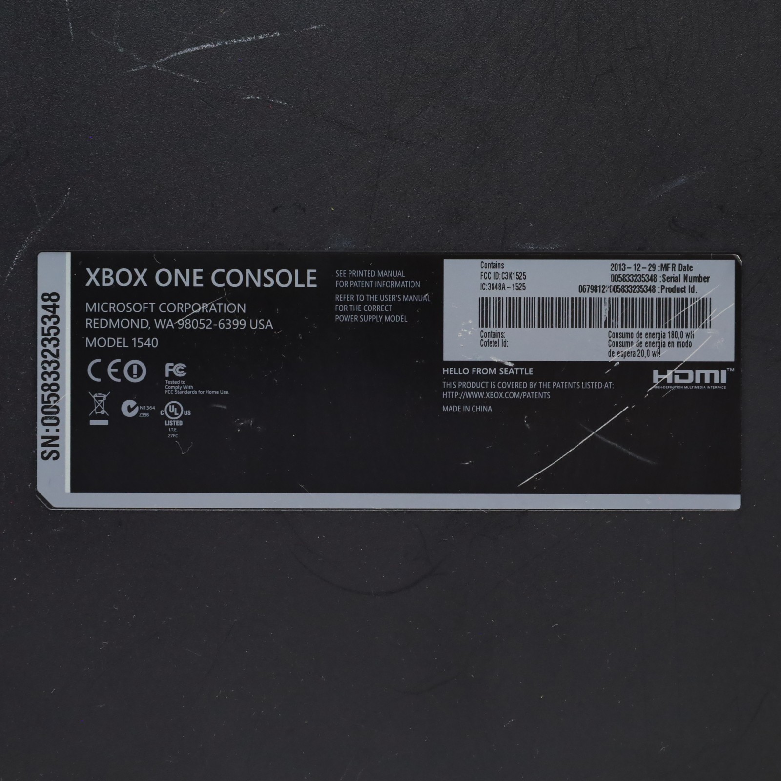 Microsoft Xbox One 1540 500GB Video Game Console – Black (3632)