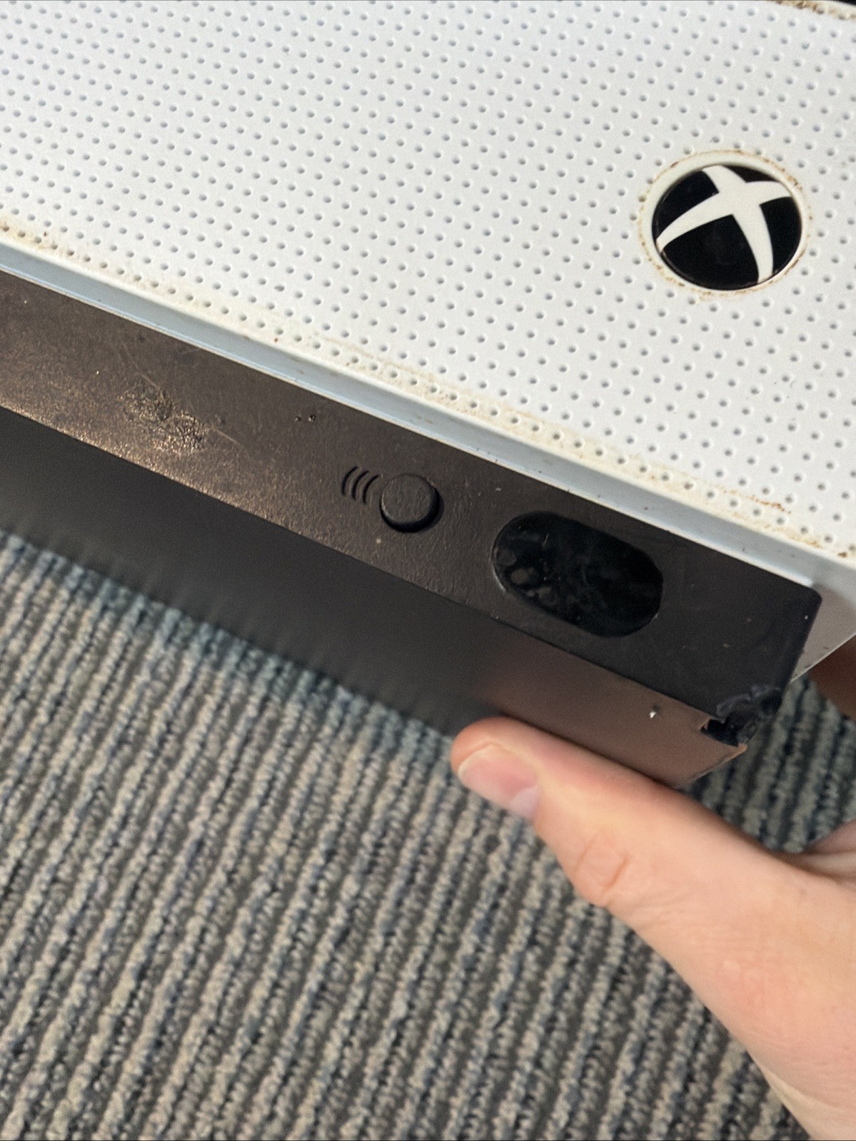 Microsoft Xbox One S 1681 White System Console Only For Parts or Repair