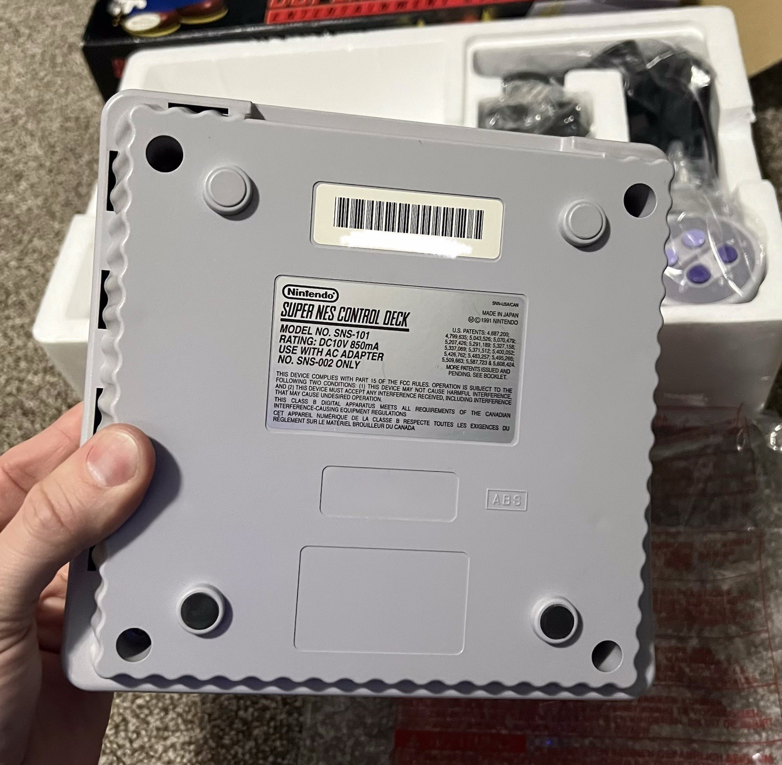 Super Nintendo Jr System Console CIB Bonus Controller Offer Variant Target SNES