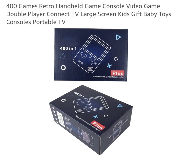 Game Box Plus Handheld Game System – Retro Video Gaming Console with Preloaded