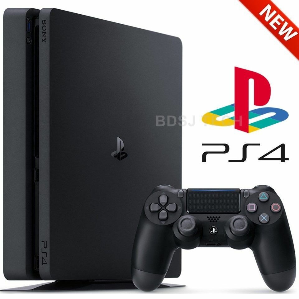New Sony PlayStation 4 Slim 1TB or 2TB Black Gaming Console – PS4