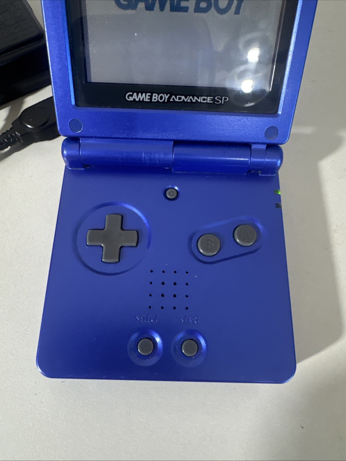Nintendo Gameboy Advance SP Handheld System Console Blue W/ OG Charger TESTED