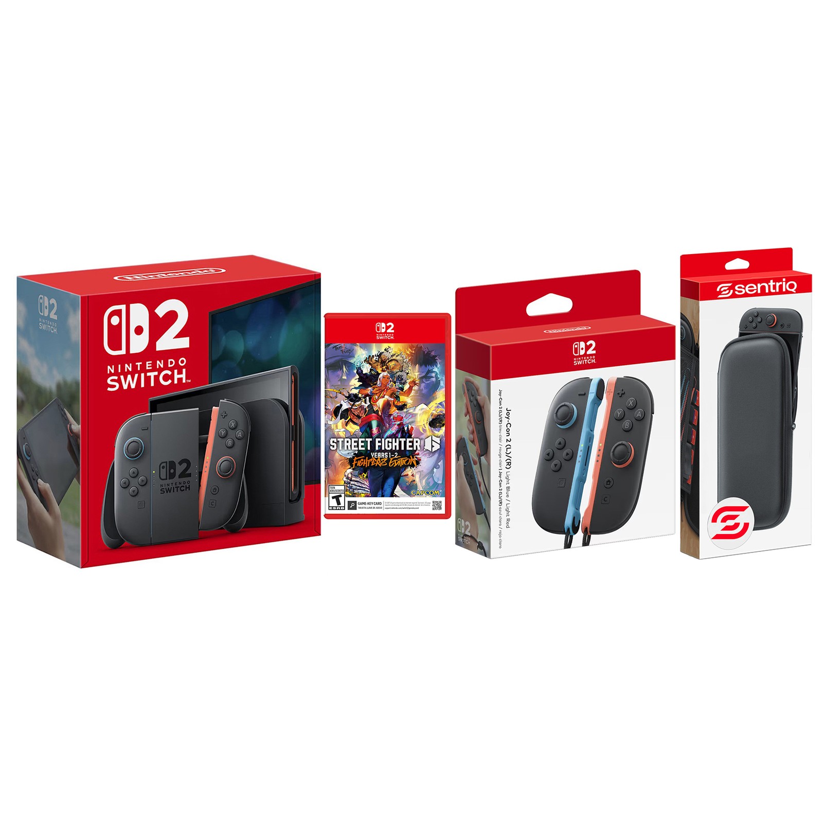 Nintendo Switch 2 Console with Street Fighter 6 with Extra Joy-Cons Bundle