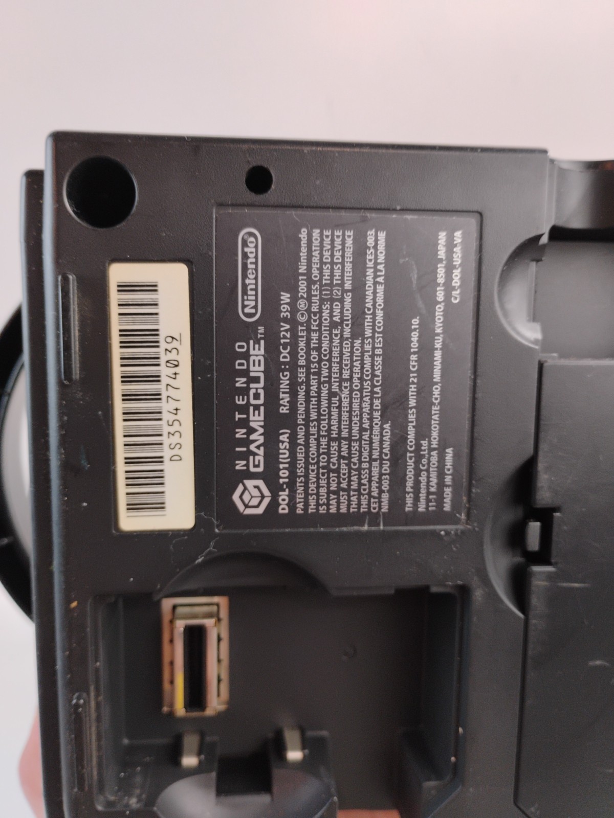 Nintendo DOL-101 GameCube Console – With Oem Controller Black [TESTED, WORKS]