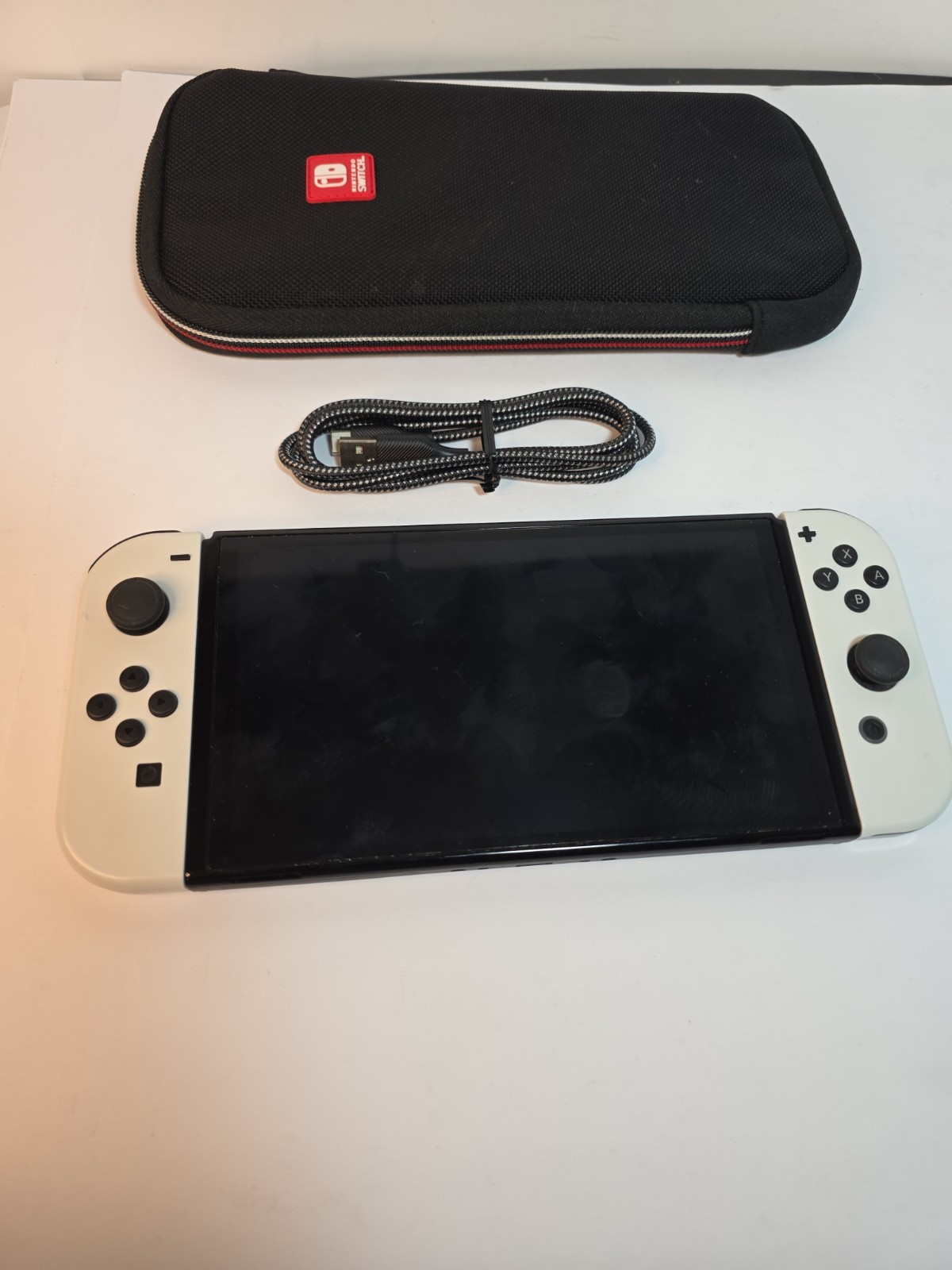 Nintendo Switch OLED Model Handheld Gaming Console White Black USB-C