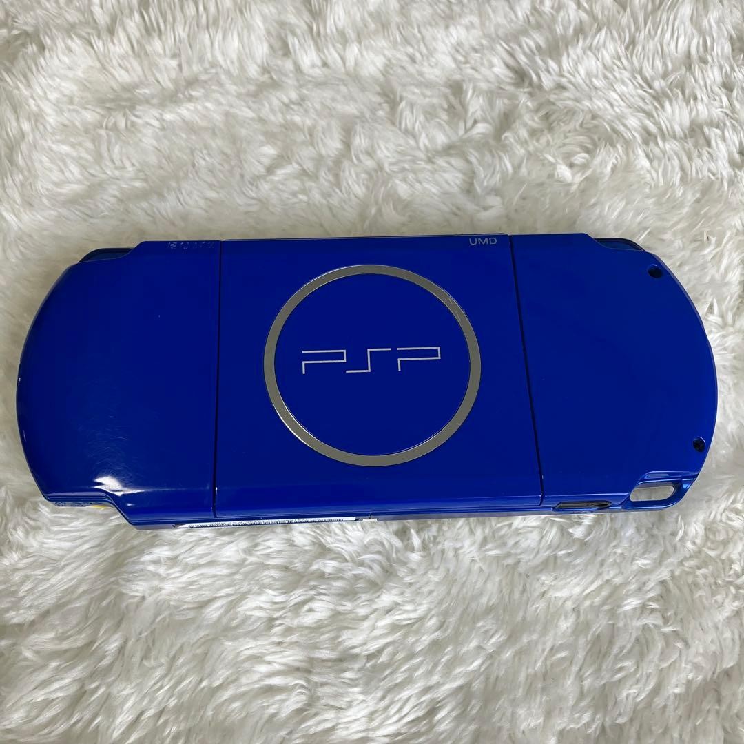 PSP With Box Psp3000 White Blue Rare Color Japan