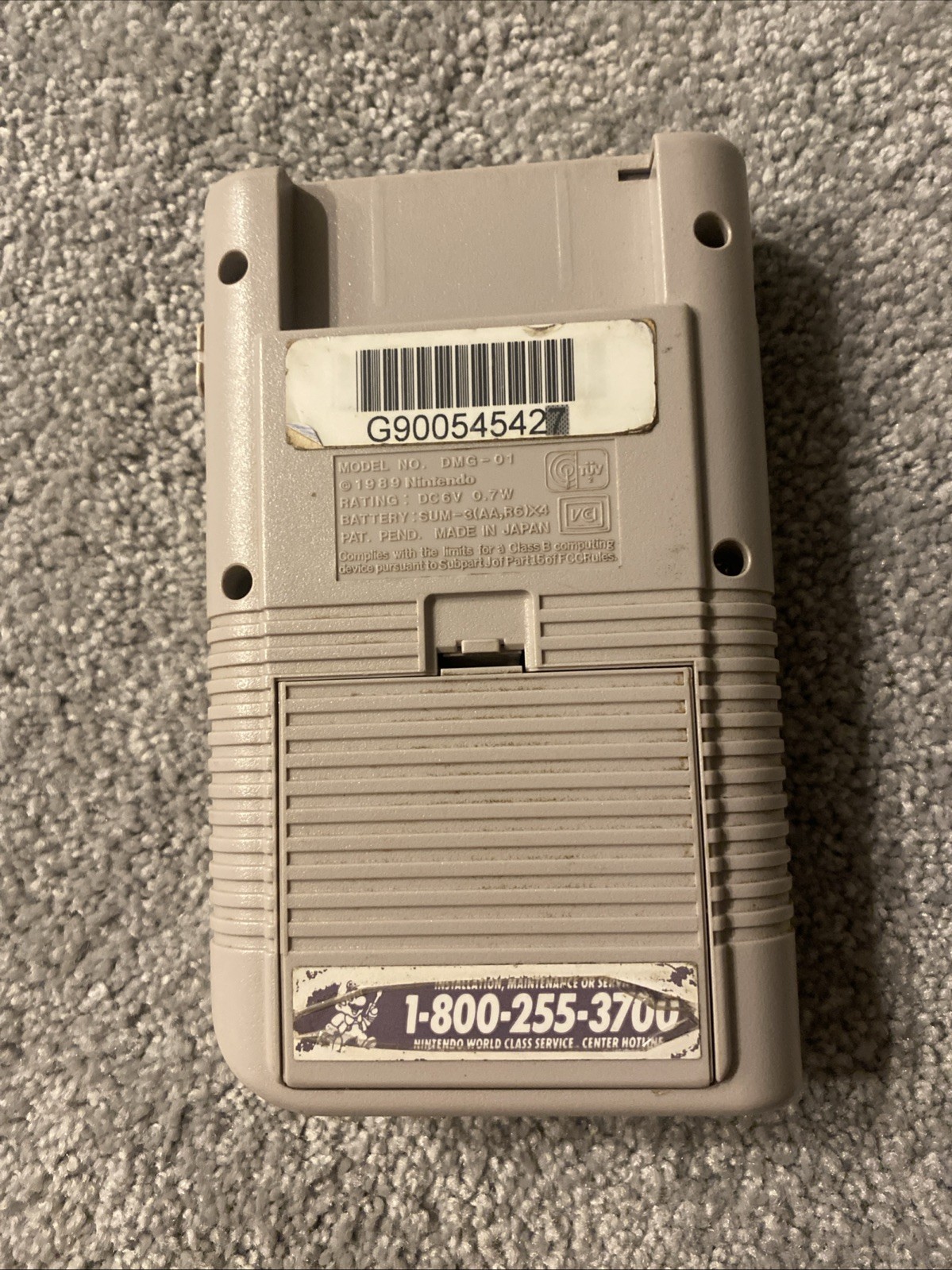 Nintendo Game Boy Launch Edition Handheld System – Gray – Tested, CIB