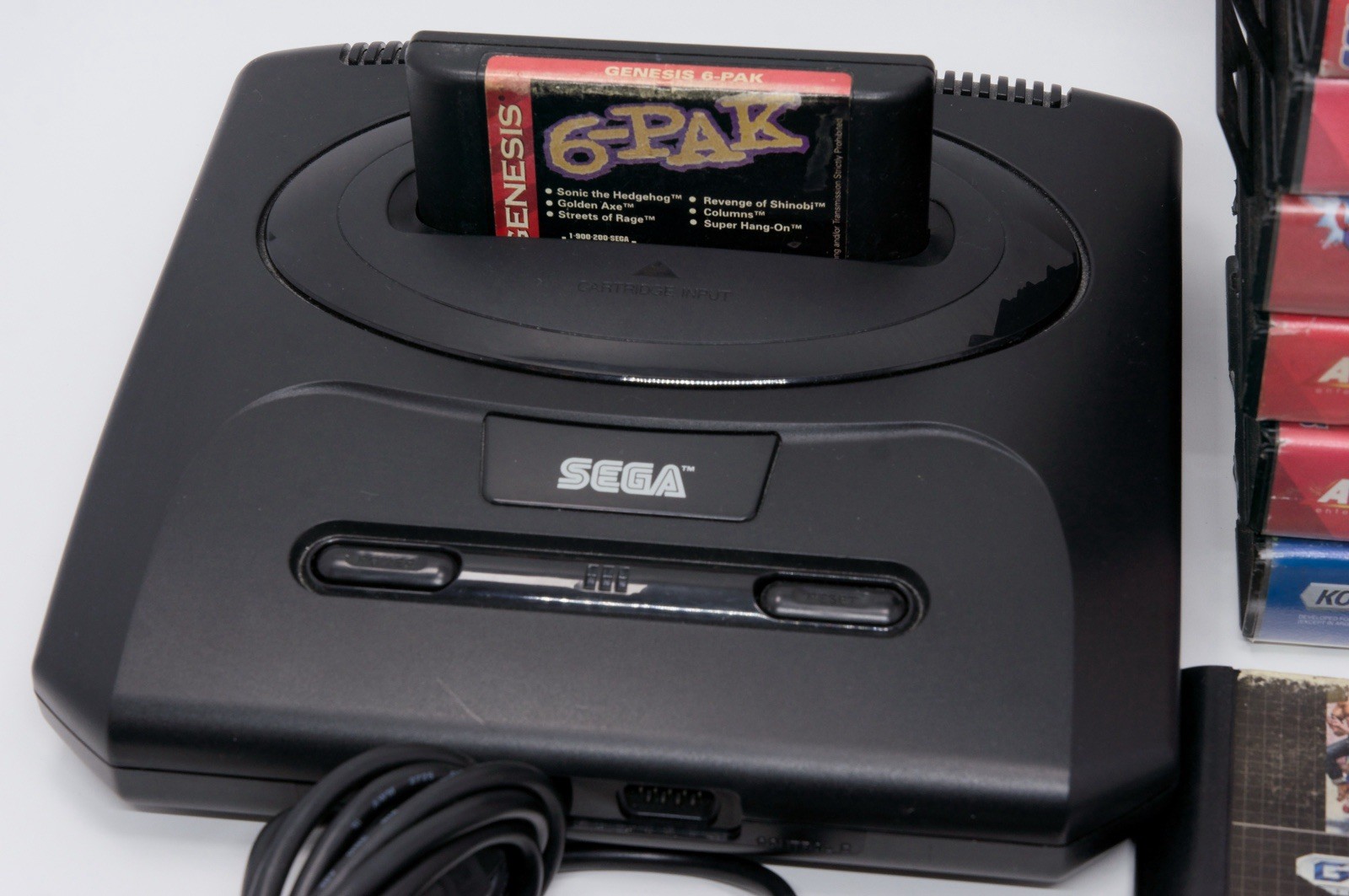 Sega Genesis Model 2 Console Bundle with 2 Controllers & 9 Games Tested/working