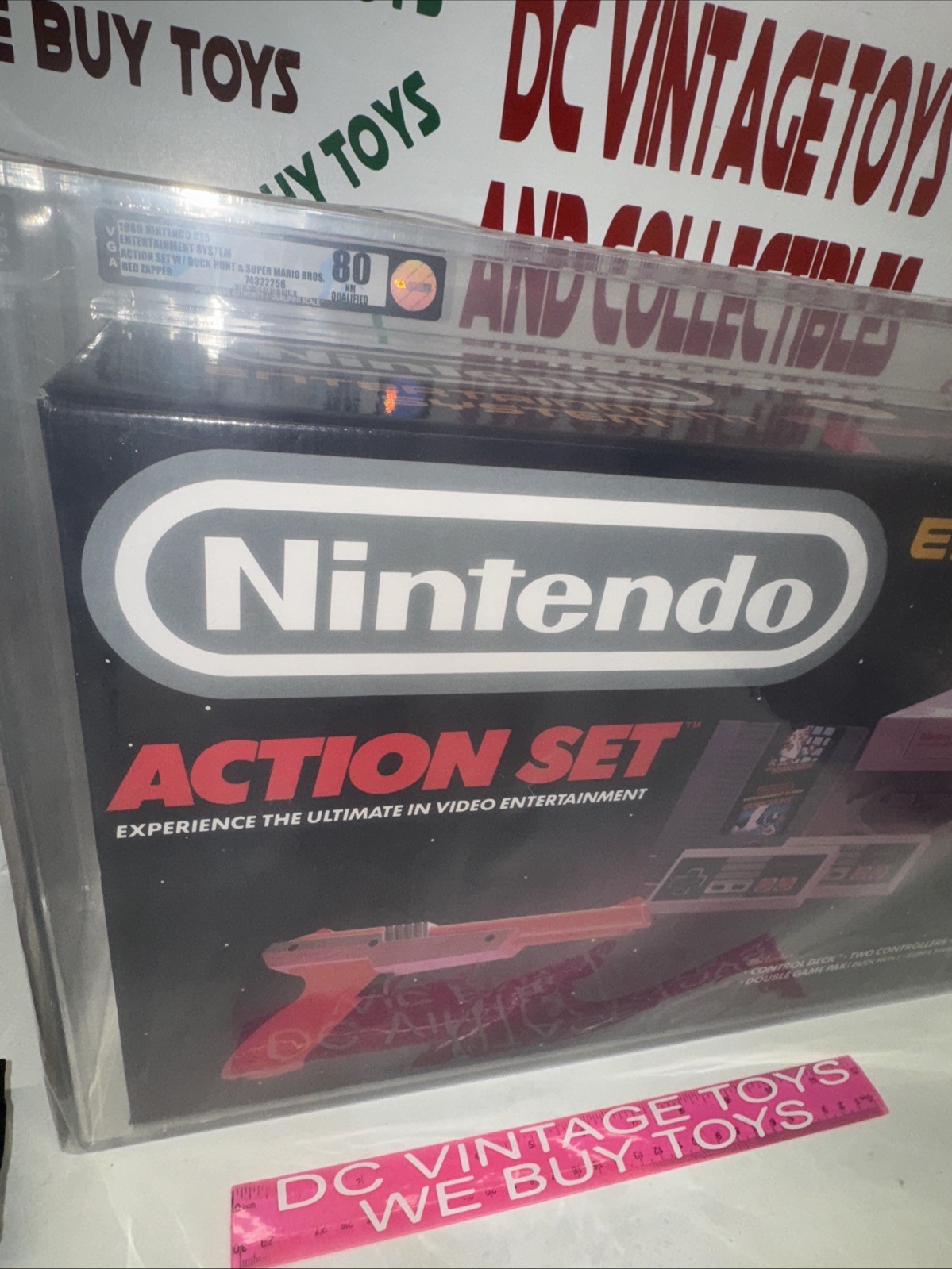 NES Nintendo Action Set Red Zapper System Console VGA Grade 80 🔥 NEW 🔥AFA 🔥