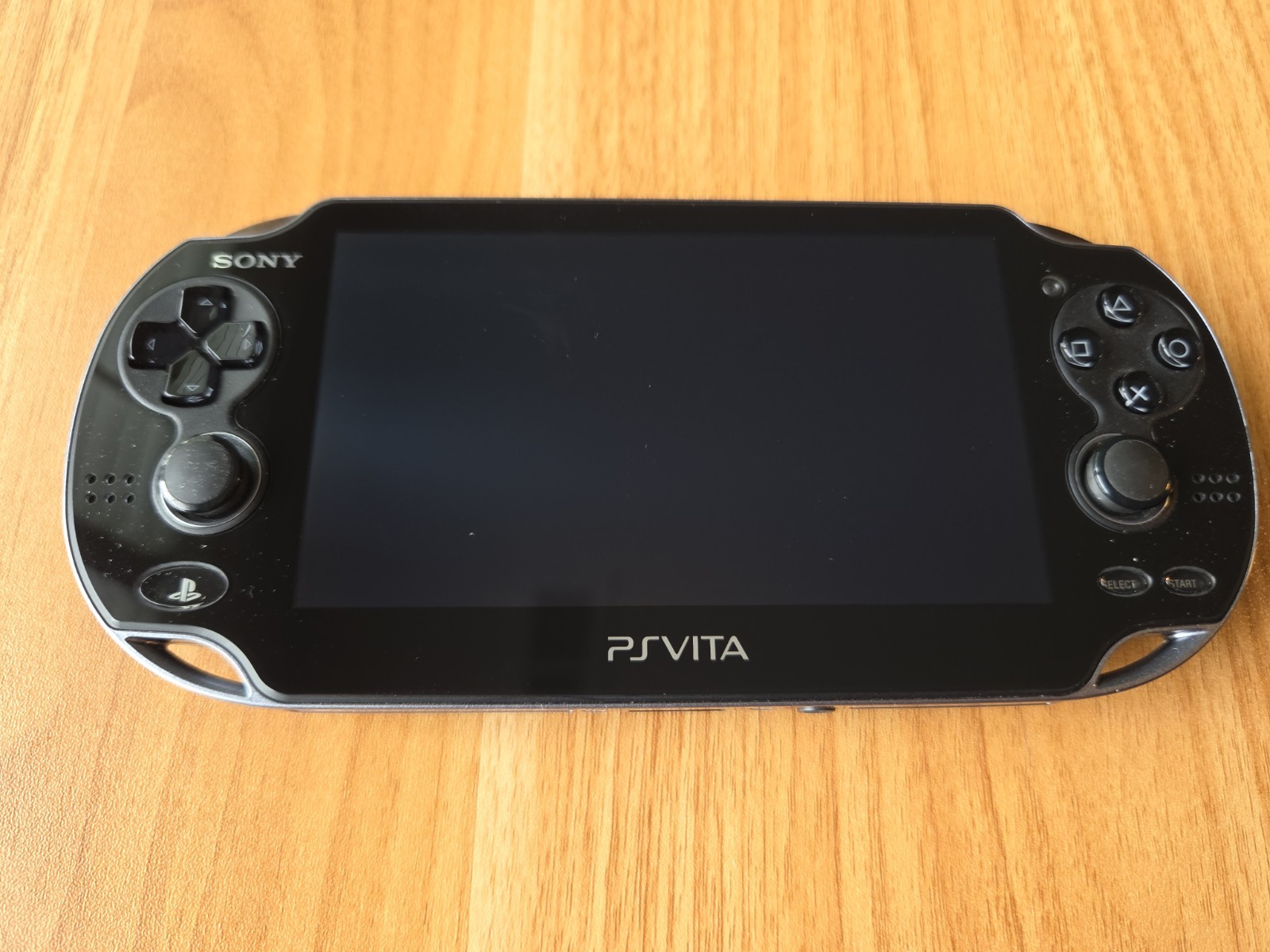 Sony Ps Vita PCH-1000 black Crystal Model Console & Charger CIB TESTED