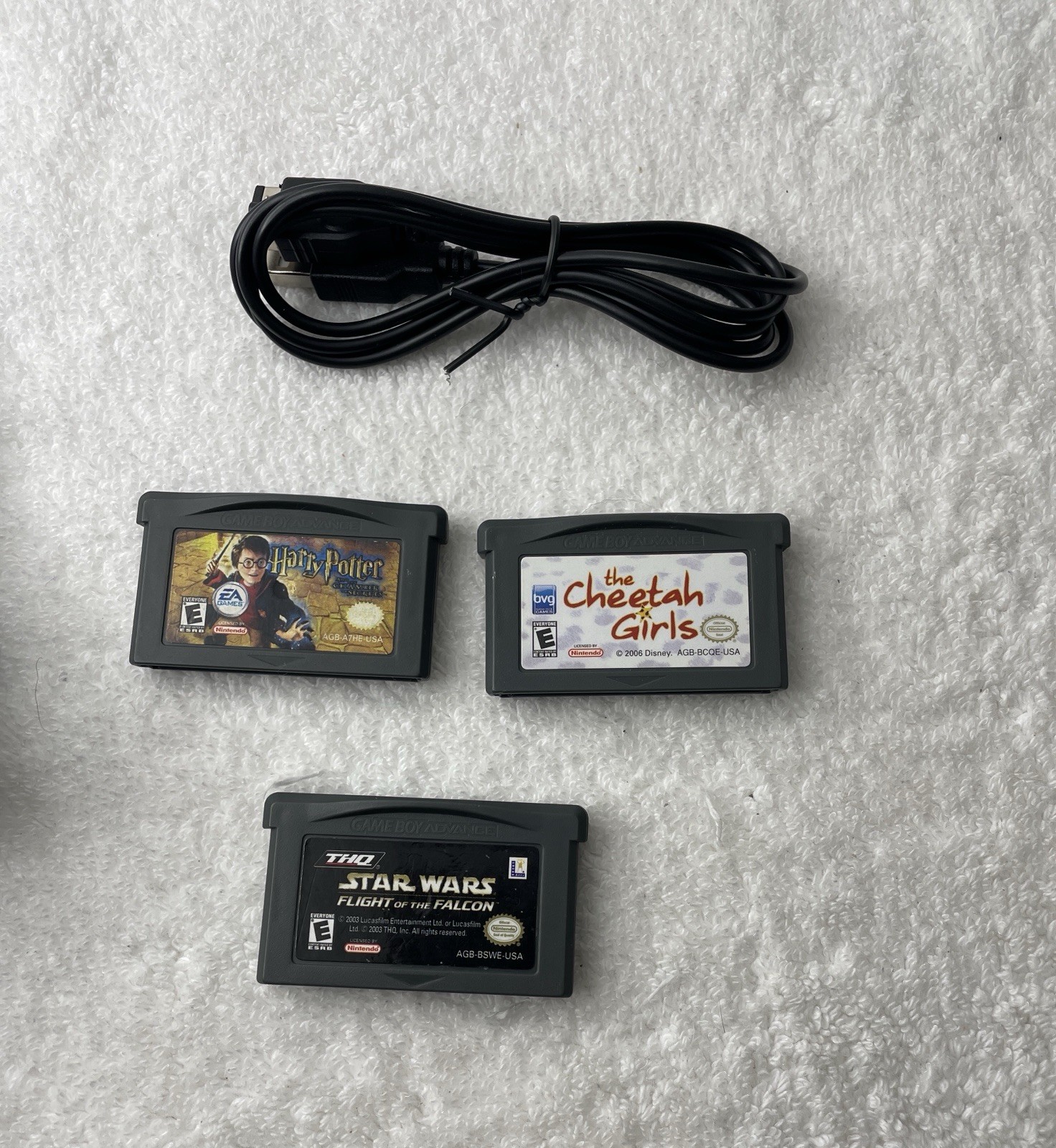 Nintendo Game Boy Advance SP GBA Pearl Blue AGS-101 Handheld Console- Tested