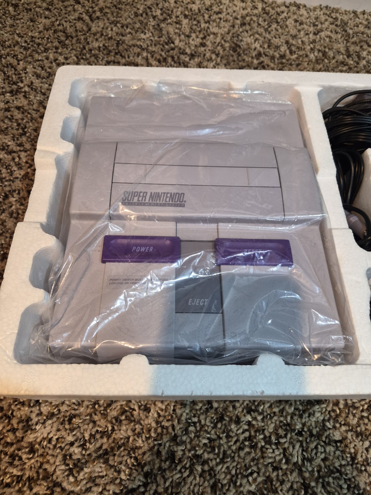 Super Nintendo SNES Console CONTROL SET CIB Complete in Box BARELY USED!
