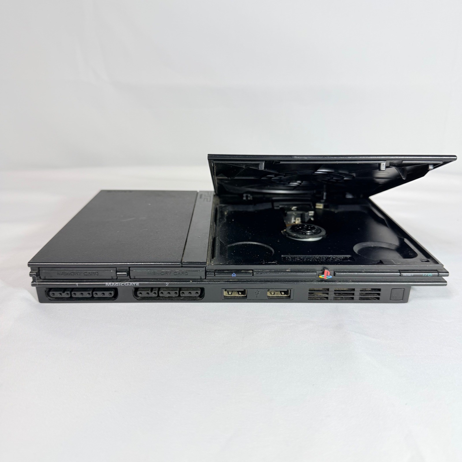 Sony PlayStation 2 Slim Console Charcoal Black SCPH-70012 with AC Adapter PS2