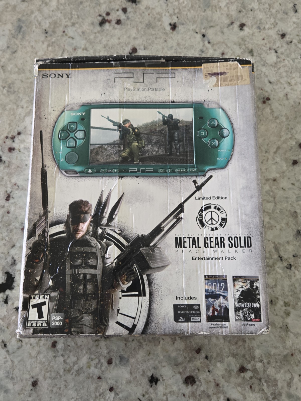 Sony PSP 3001 Metal Gear Solid: Peace Walker Entertainment Pack In Box – Tested