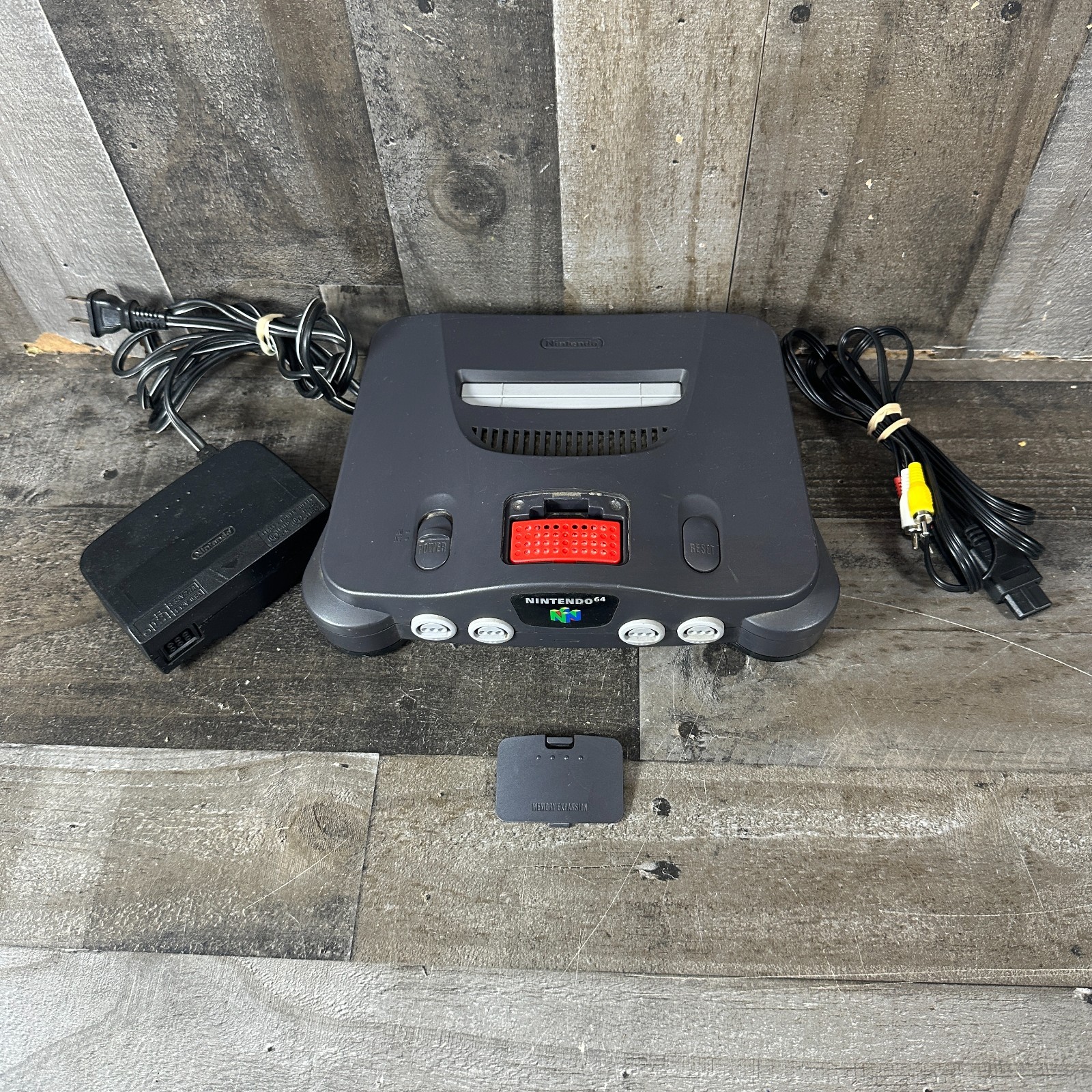 Nintendo 64 N64 Console Only with Expansion Pack Pak NUS-001 Tested Working