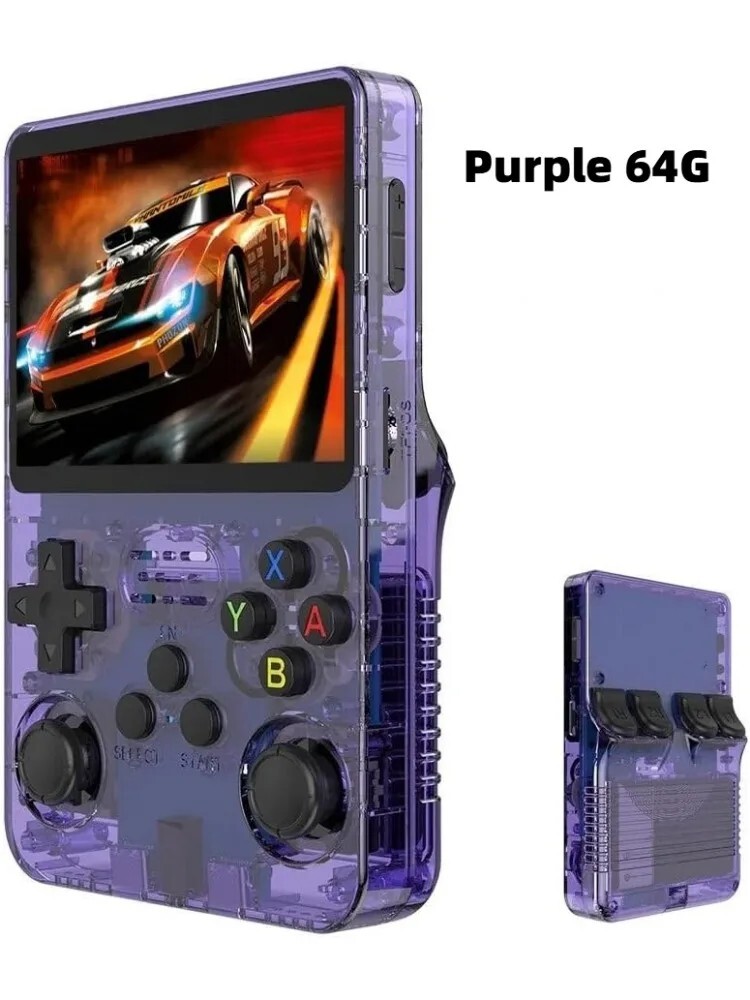 R36S Retro Video Games Console Portable 64GB Open Linux 3.5″ IPS Screen Handheld
