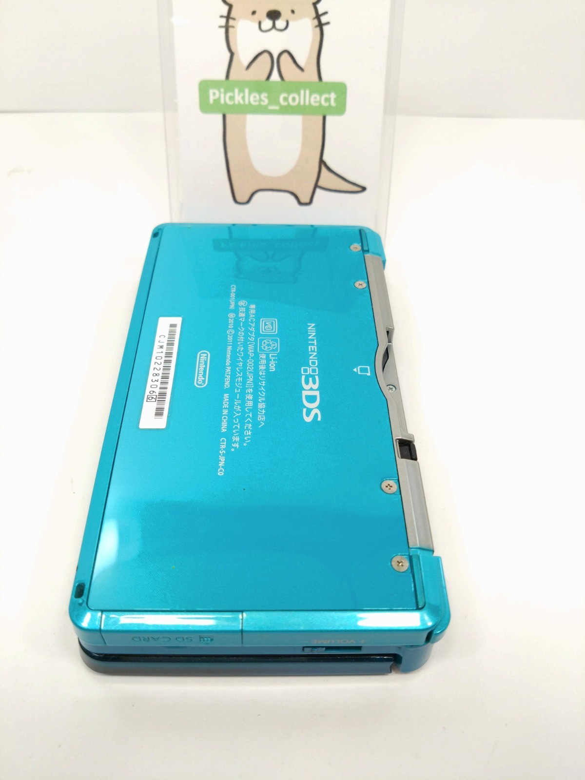 3DS Aqua Blue CTR-001 w/Stylus 4GB Language Japanese Tested Nintendo 0314H