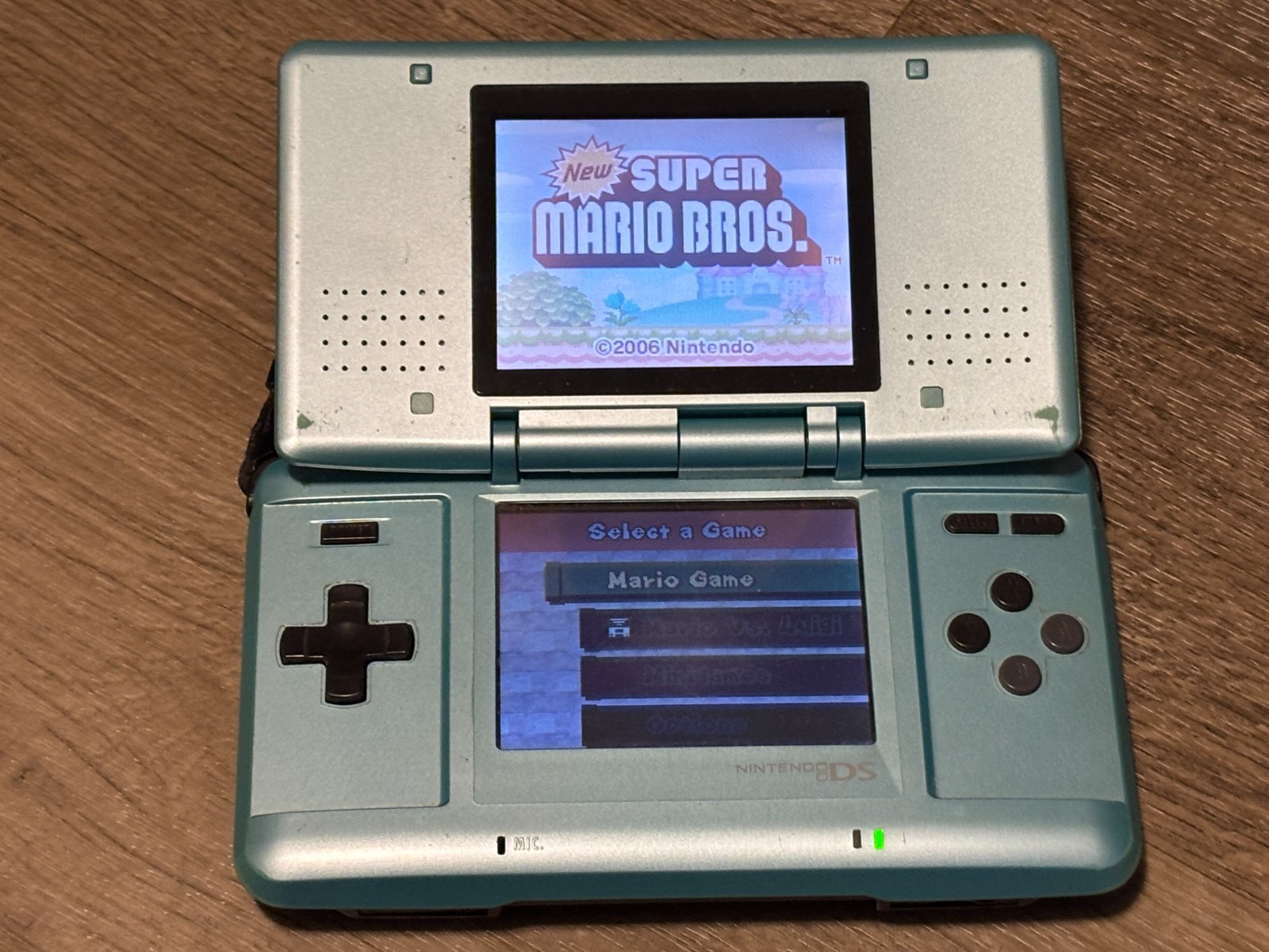 Nintendo DS Original Teal Handheld Console System w/Stylus Authentic *Read*