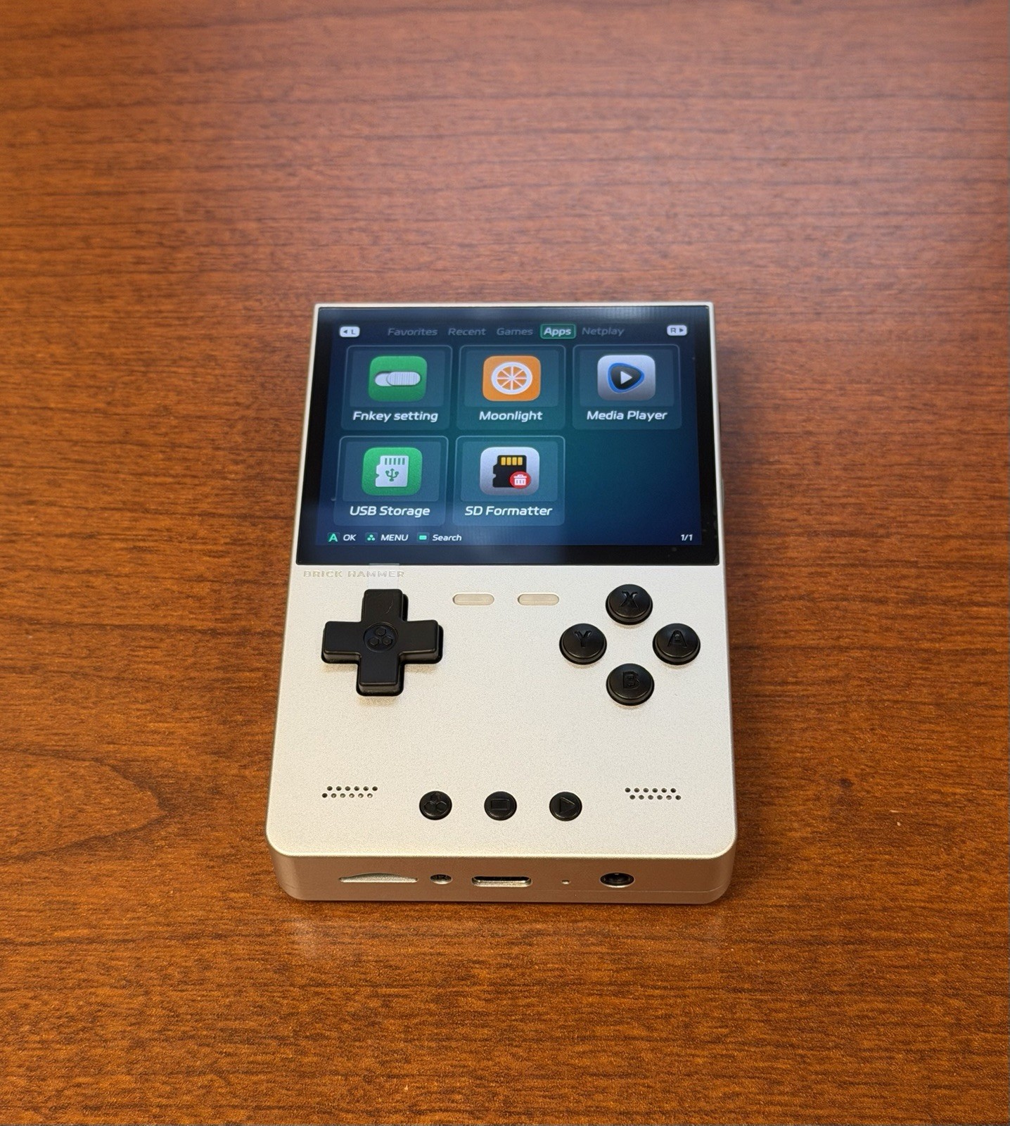 Trimui Brick Hammer Silver Handheld Console New *READ*