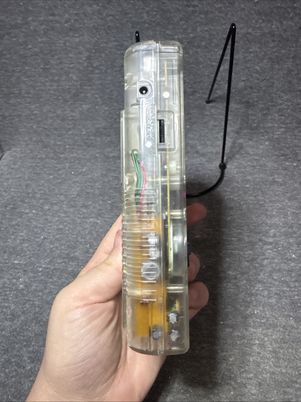 Nintendo Game Boy Clear Transparent Play It Loud DMG-01 And Case 3