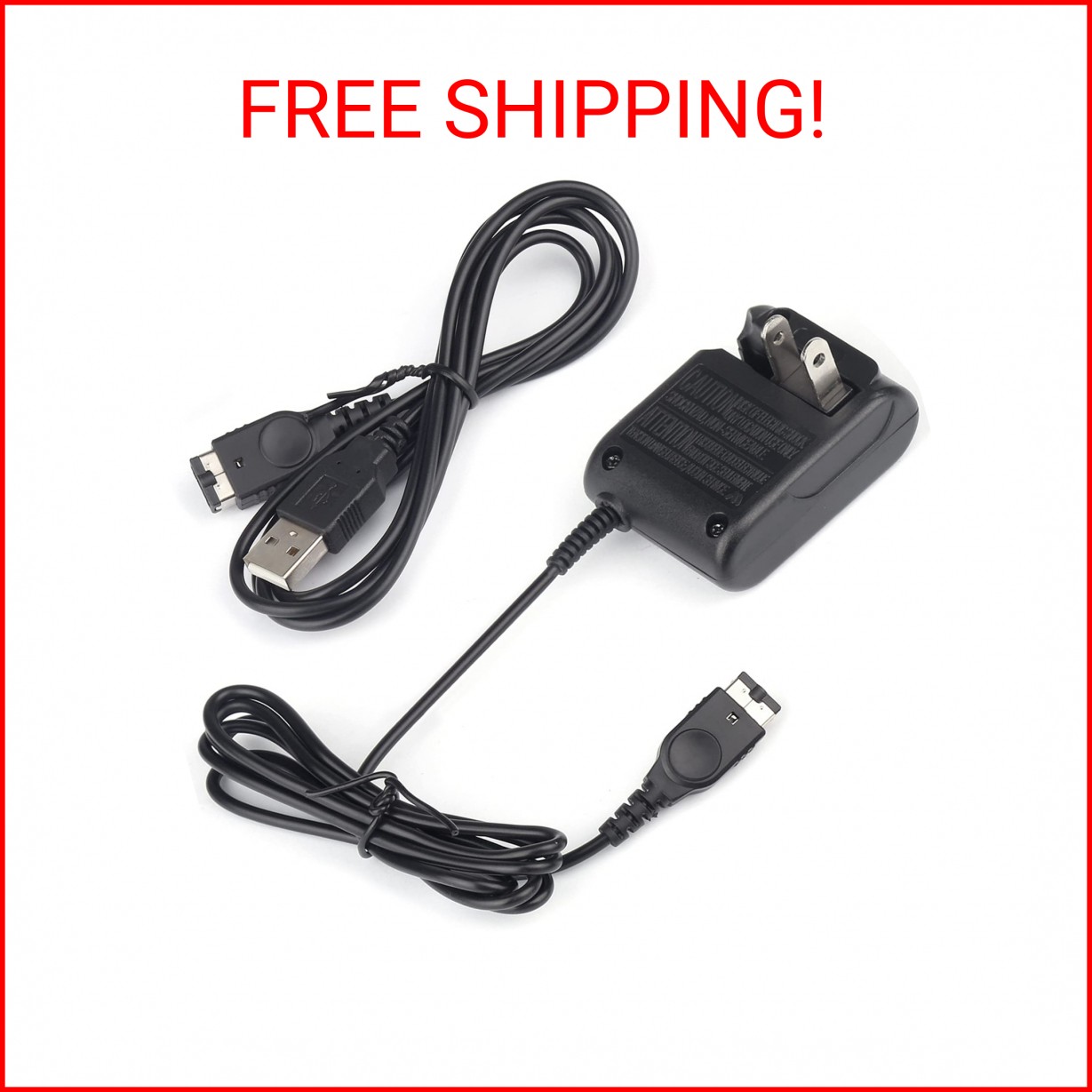 Gameboy Advance SP Charger, Nintendo DS AC Adapter, GBA SP USB Power Cable