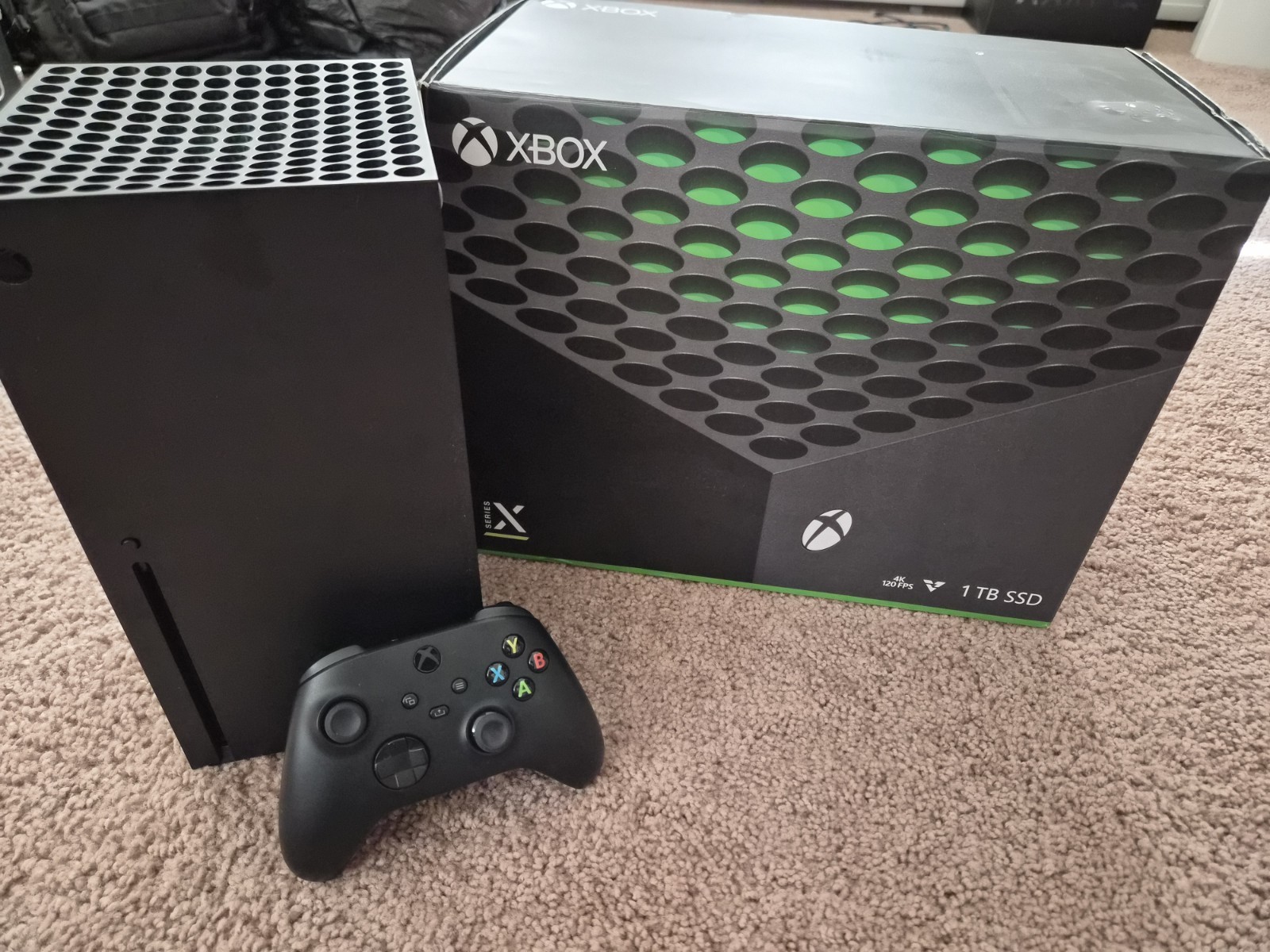 Xbox Series X Disc Edition 1TB Black w/ Controller and Power Cable