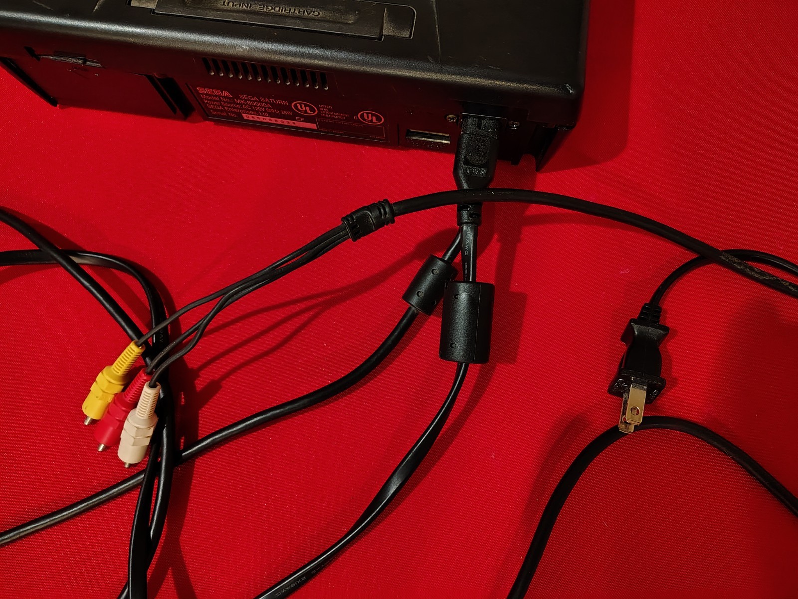 Sega Saturn MK-80000A Console Controller Cables NBA Jam TE Disc Only Tested