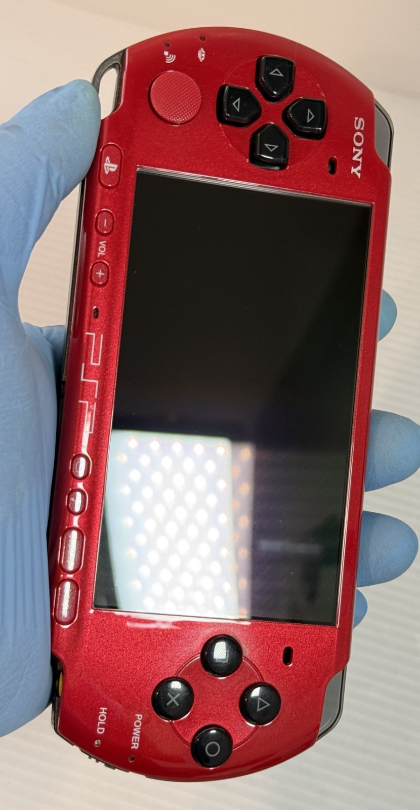 Sony PSP-3000 Console Red Black VALUE PAK Region Free w/2GB, Pouch – Excellent