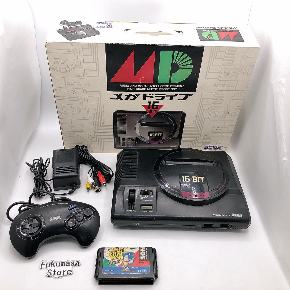 Sega Mega Drive Console HAA-2510 Box Megadrive NTSC-J Made in Japan Tested