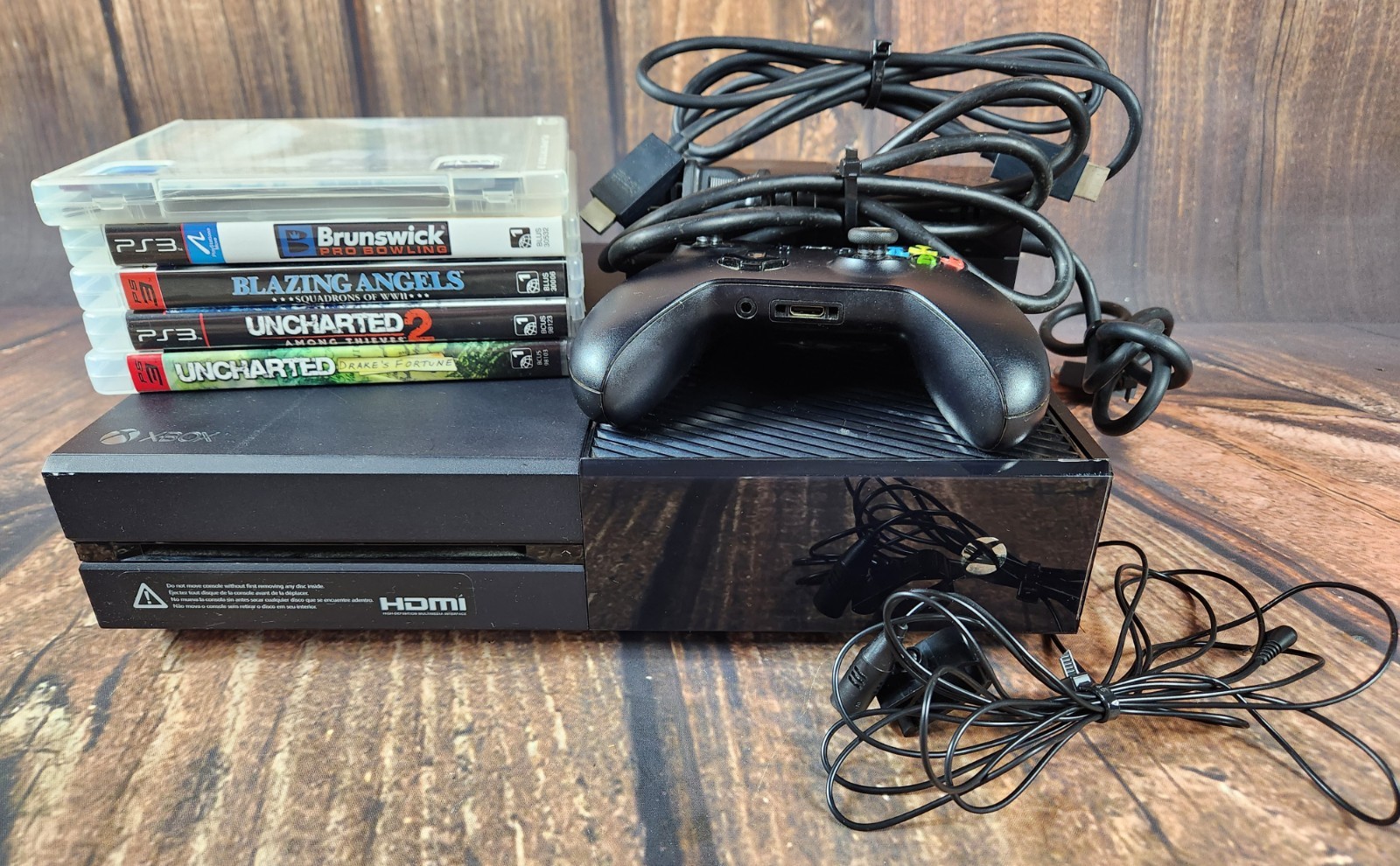Microsoft Xbox One 1540 500GB Console System Bundle W/ Controller & 5 Games