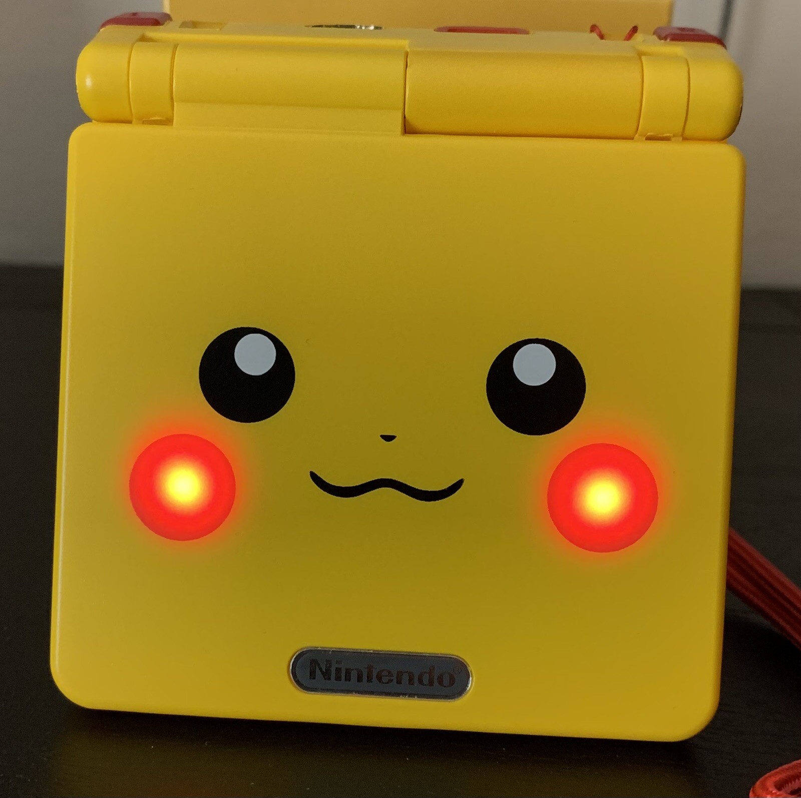 Pikachu GBA SP Gameboy Advance SP IPS V2 Bundle – Charger,Game,Yellow LED&Cheeks