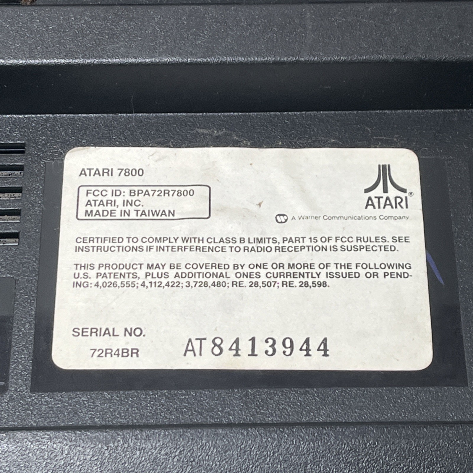 Atari 7800 Console, 2 Controller And 29 Games Lot + Cables READ DESC