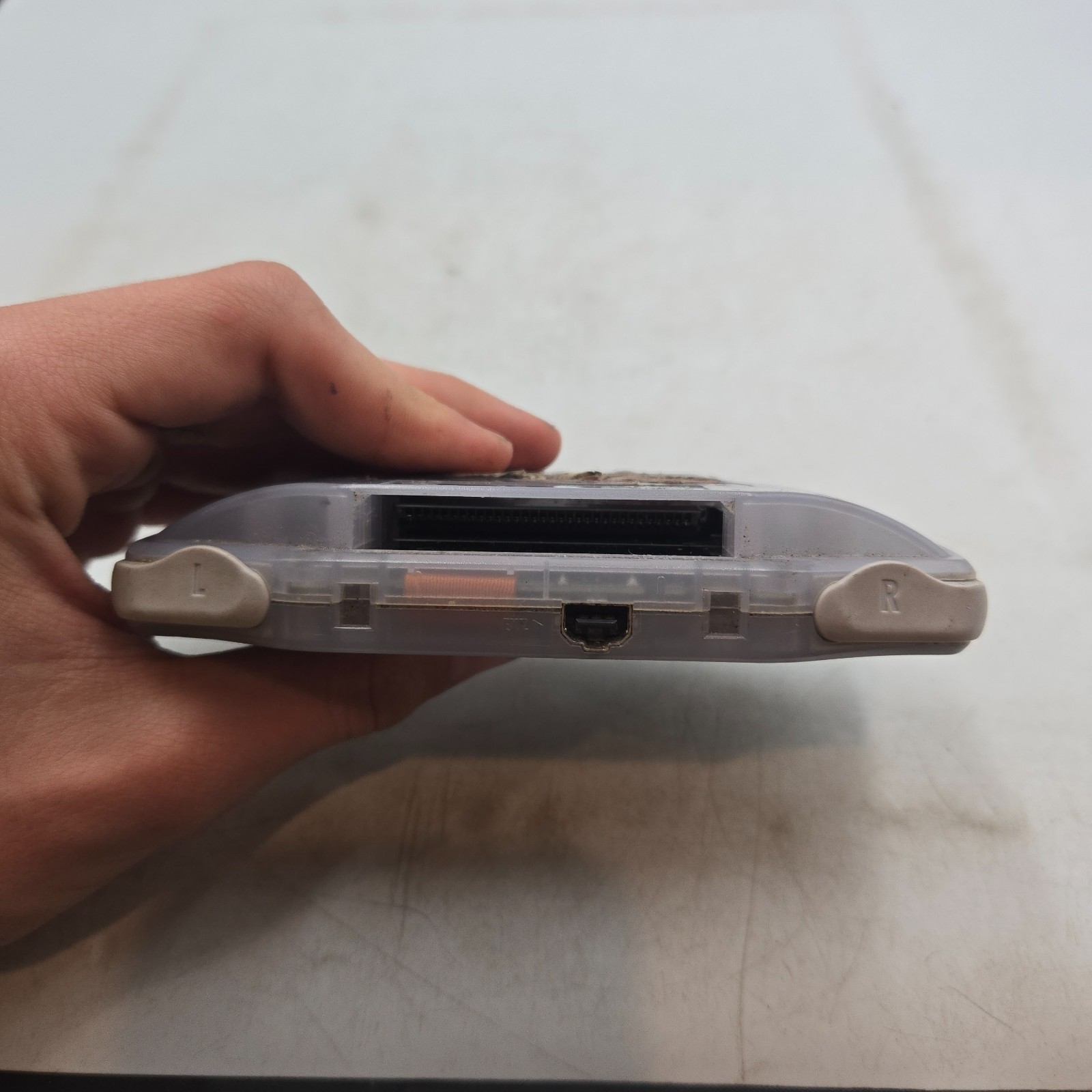 Nintendo Game Boy Advance GBA Glacier Handheld Console Tested & Working – read
