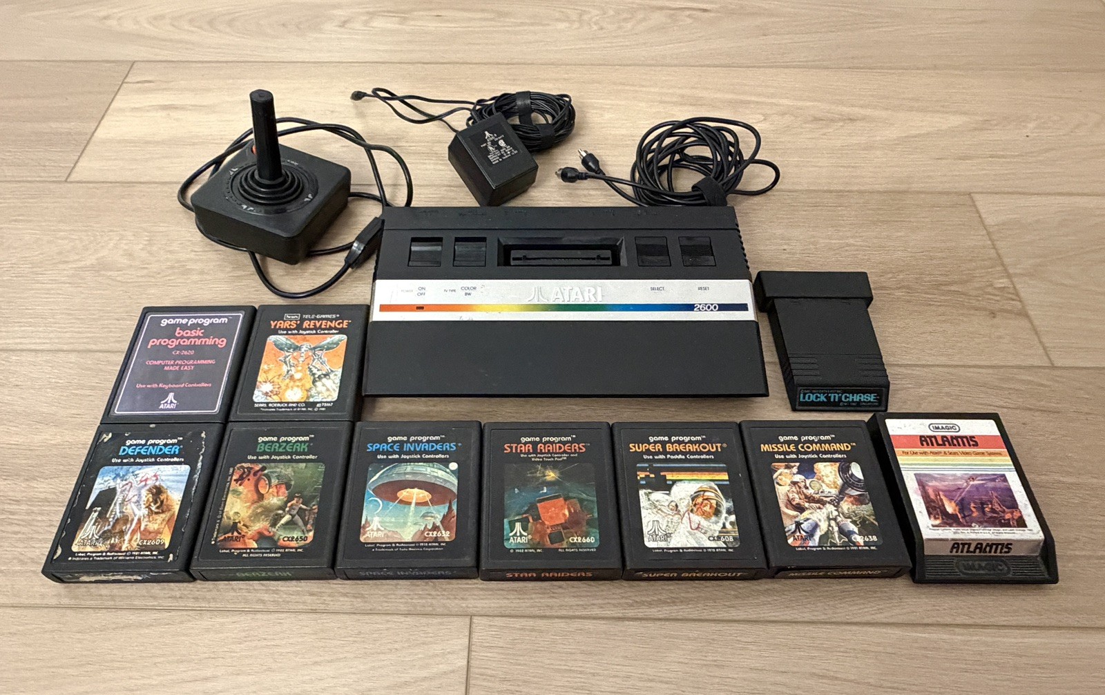 Atari 2600 Junior Console 9 Games 1 Joystick Tested