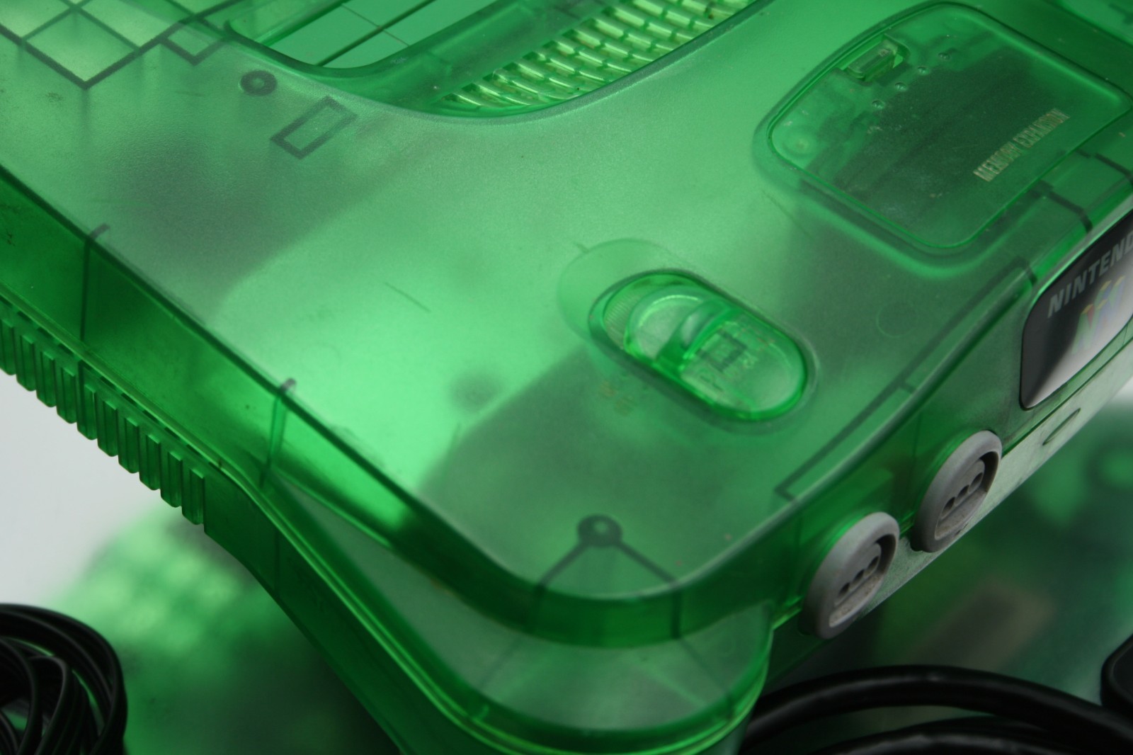 N64 Nintendo Jungle Green Console + Expansion Pack POWER ADPTR, A/V CABLES, HDMI