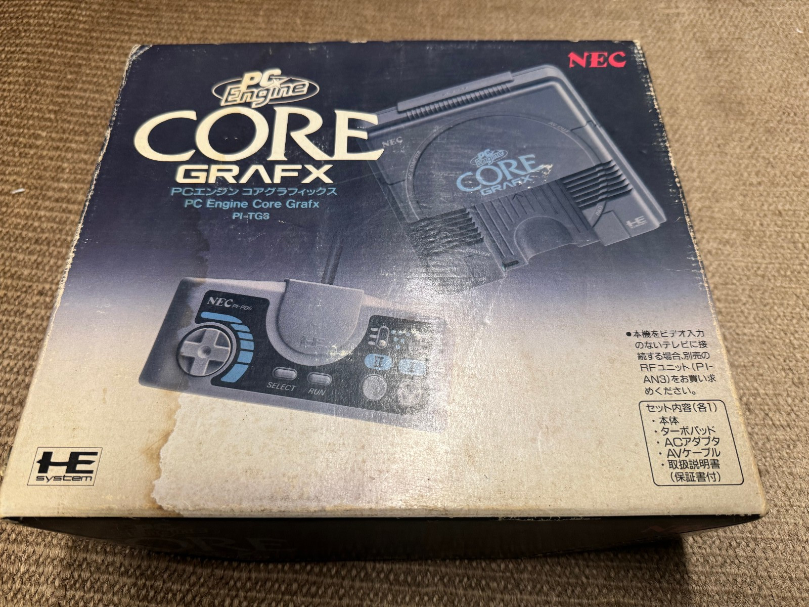 NEC PC Engine CoreGrafx Console System Japan PI-TG3 (US Seller)