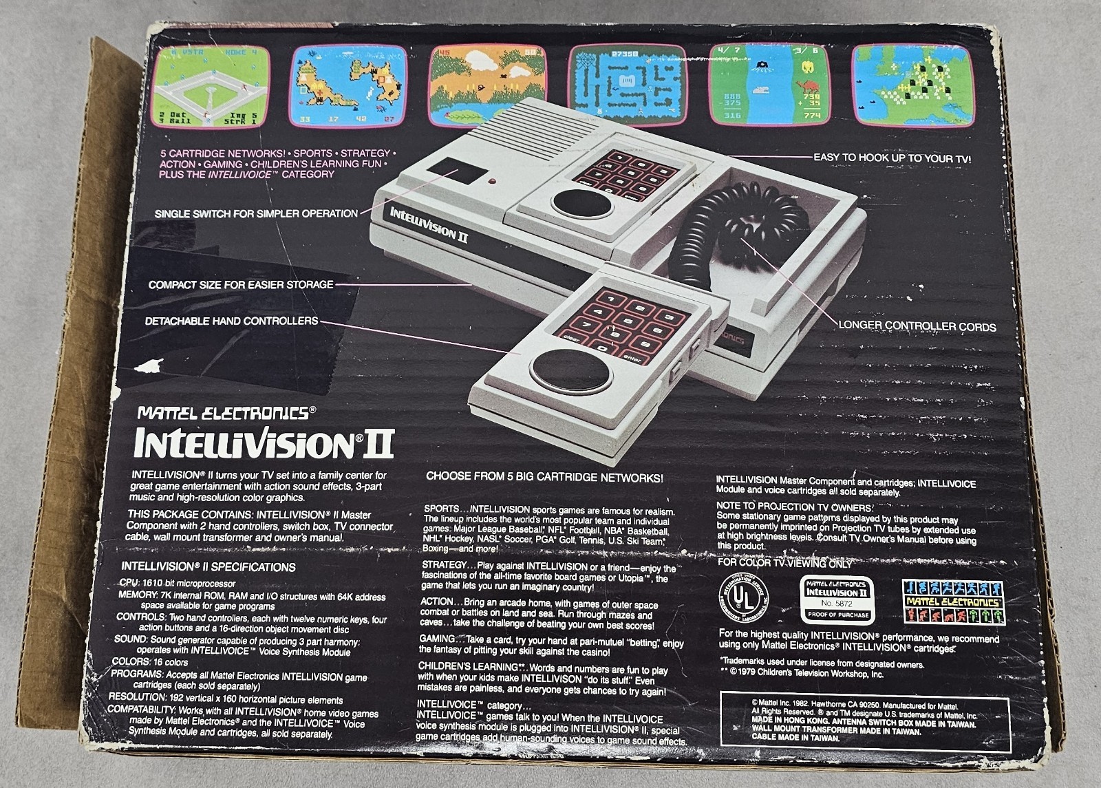 Mattel Intellivision 2 NTSC-U/C Beige Home Console RF 1 Unit