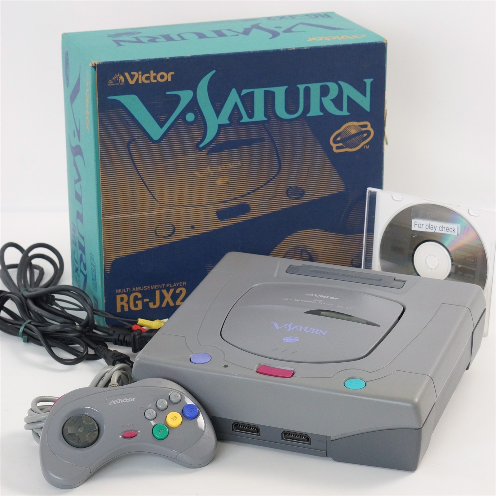 Victor V Saturn Console RG-JX2 Boxed Tested System -NTSC-J- JAPAN 11111951