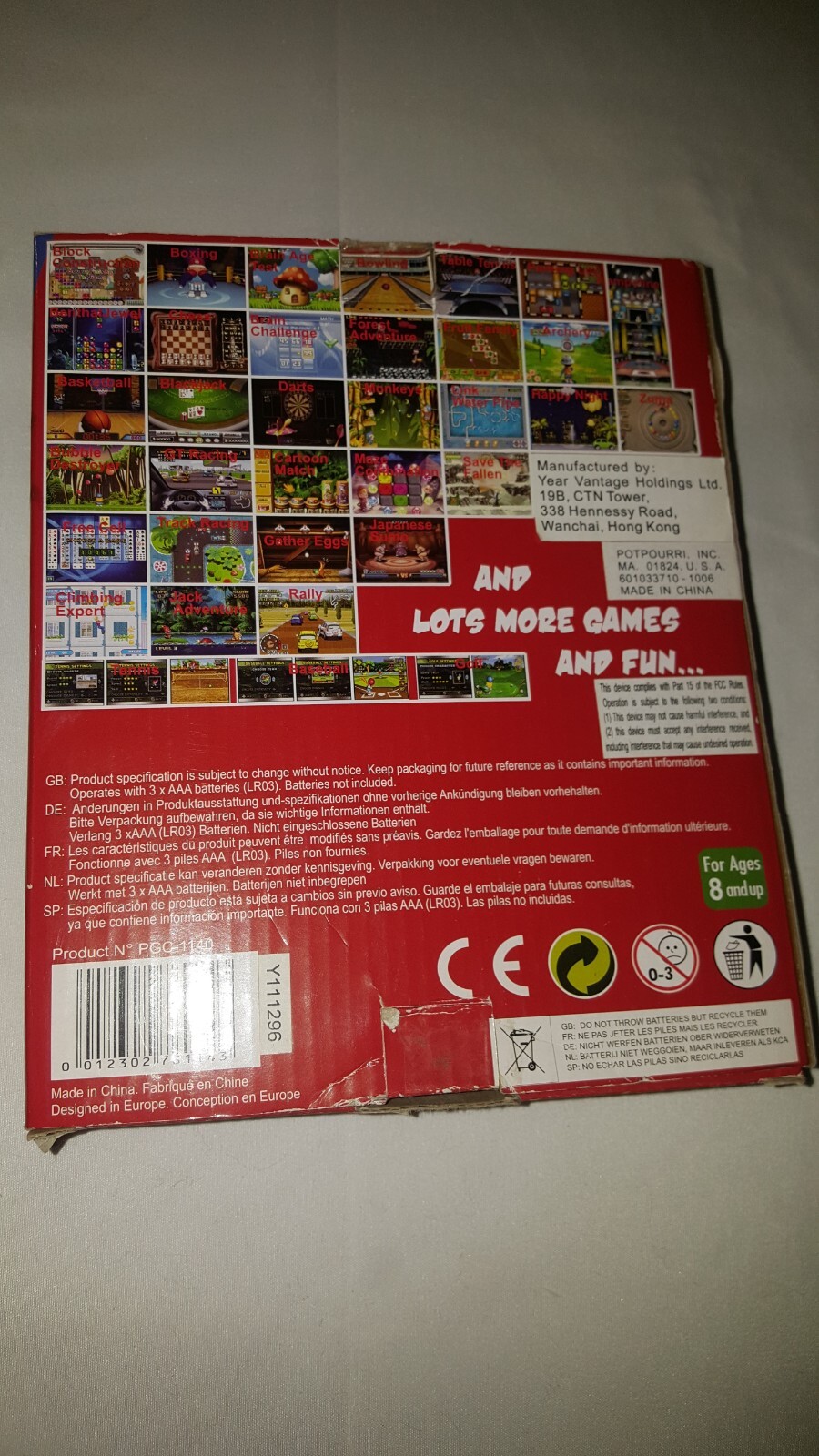 Kids Handheld Games Built-in 100 HD Video Games 2.5 Inch Portab Young Explorers