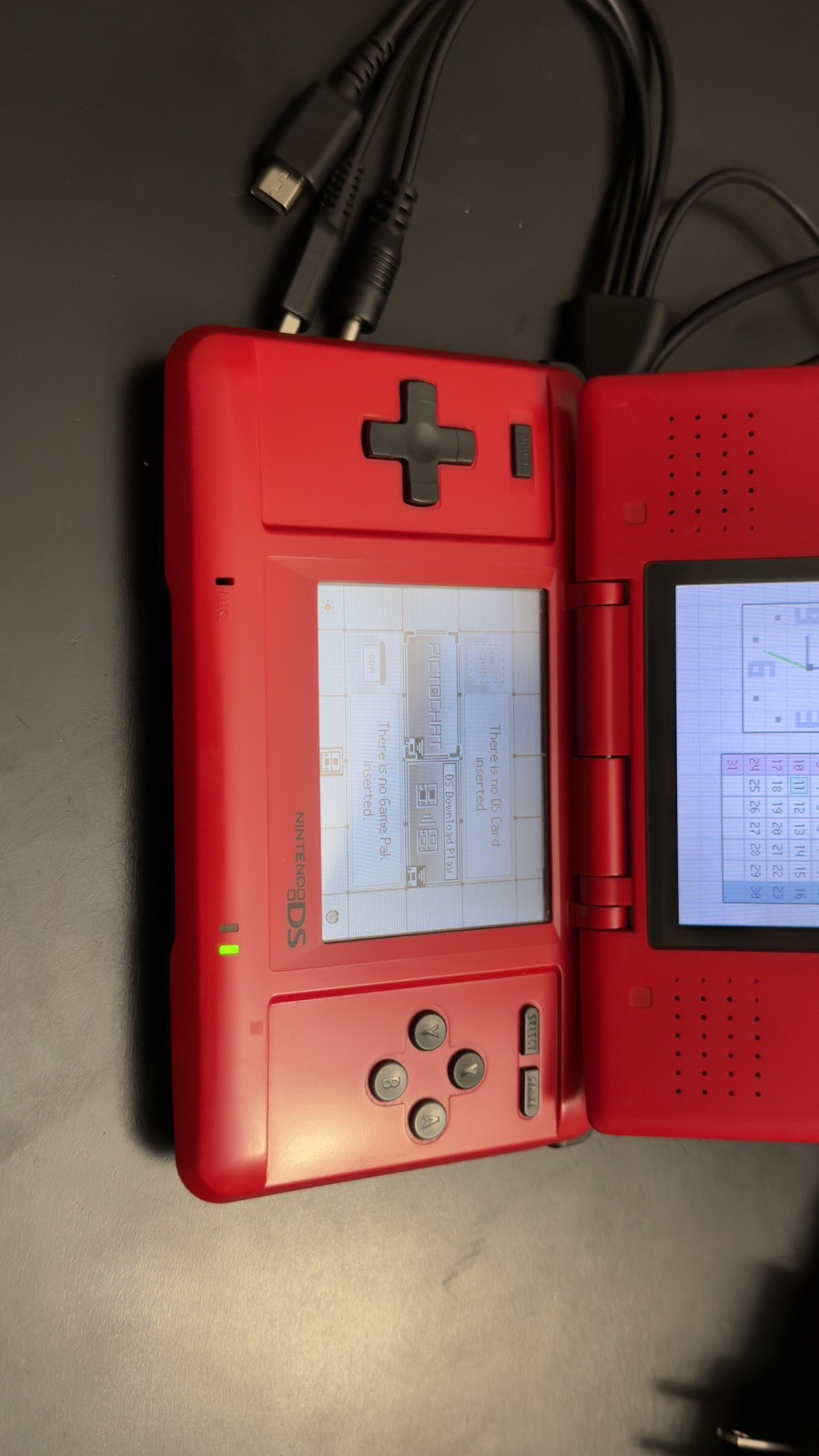 Nintendo DS Handheld System Red NTR-001 (JPN) Charger Included. Skylar tested.