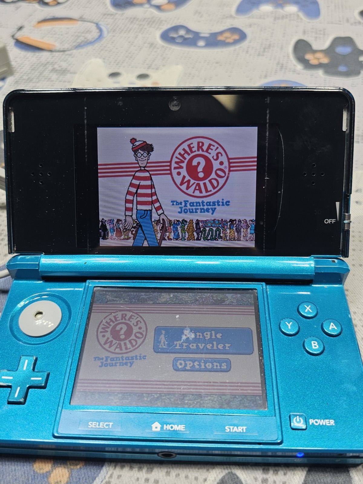 Nintendo 3DS Aqua Blue Handheld Handheld Console System CTR-001 PACKAGE DEAL