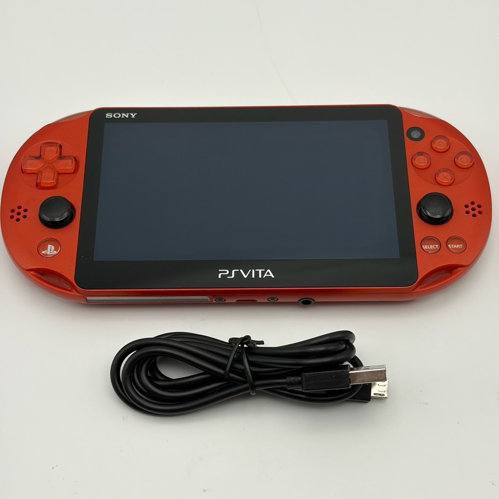 SONY PS Vita PCH-2000 Console Orange Very Good Fast Shipping No joystick drift.