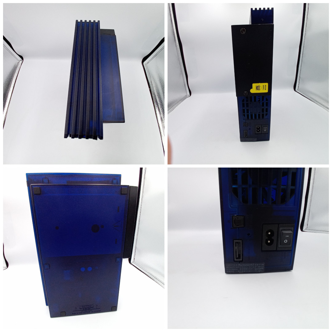PlayStation 2 Console Midnight Blue SCPH-50000 Boxed HDD Stand Japanese Tested