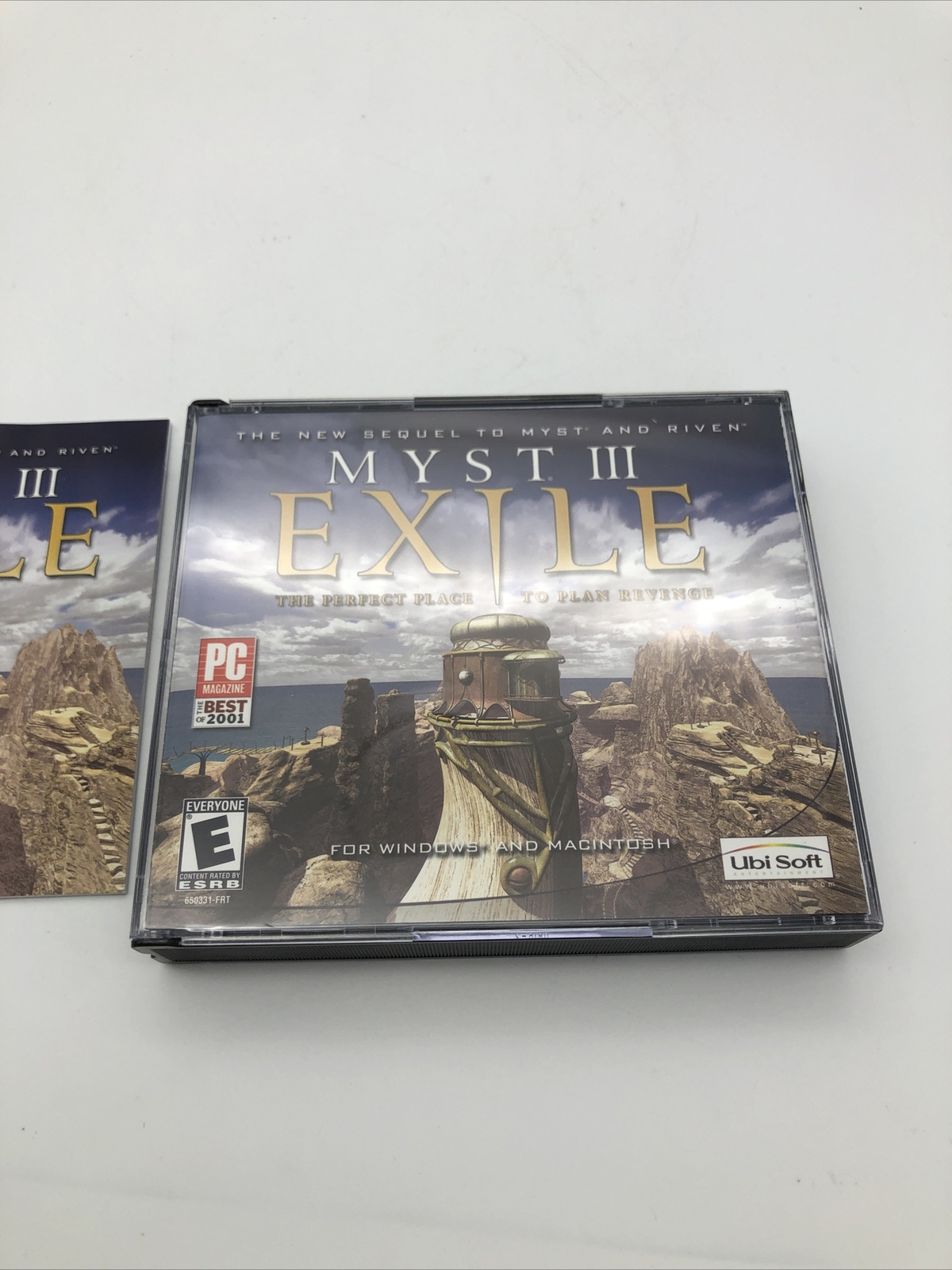 Myst III Exile Windows PC/MAC CD ROM Video Game 2001 MANUAL + 4 DISCS INCLUDED