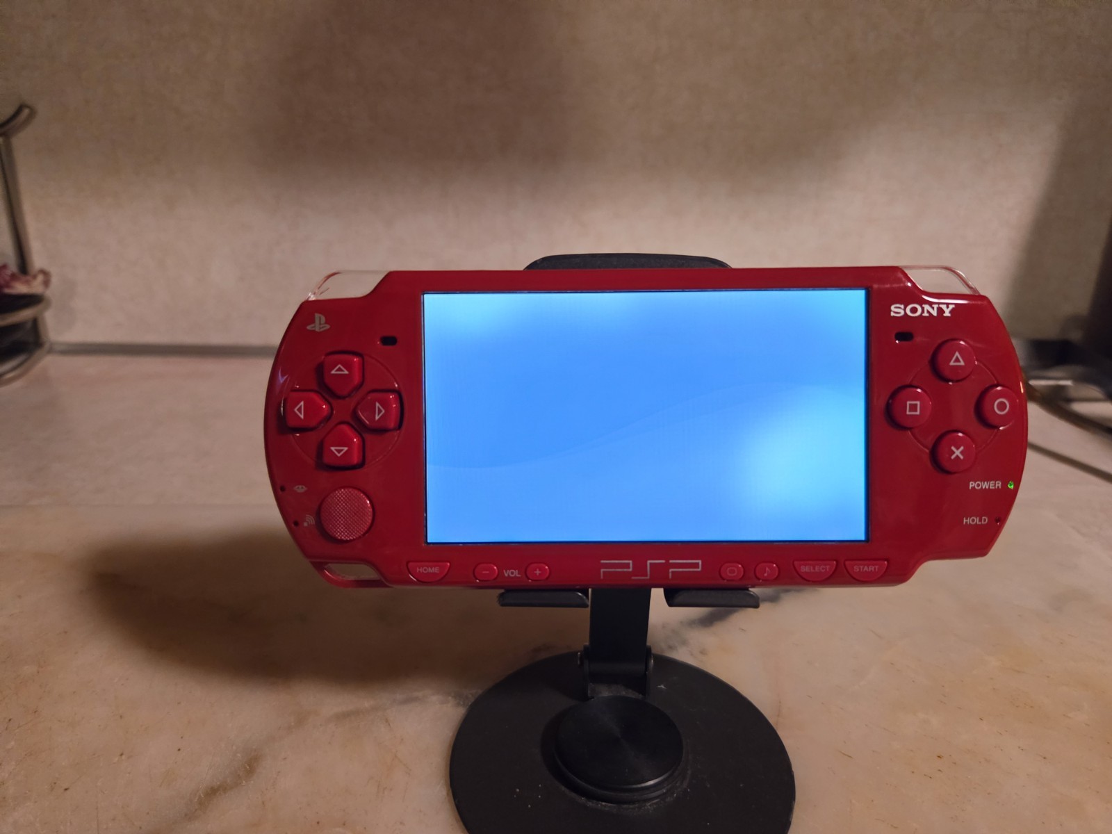 Sony PSP-2001 Red Handheld System w/ 1GB Memory Stick, 1200mAh Battery, Wi-Fi