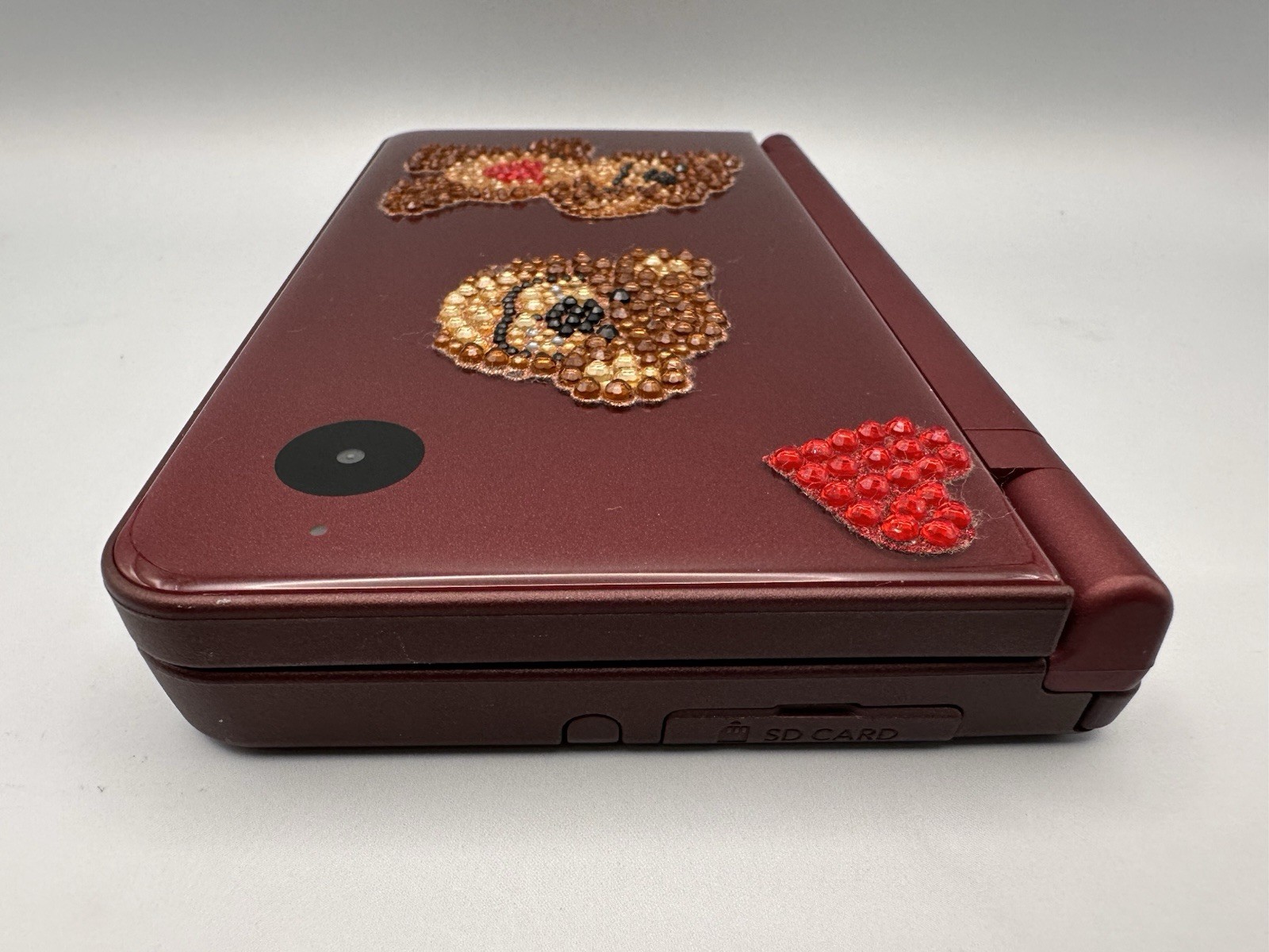 Nintendo DSi LL Wine Red Console Tested Working Region Free + New Charger