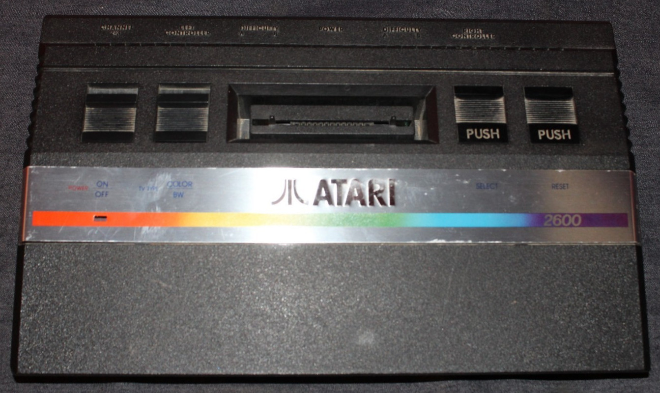 Vintage Atari 2600 Jr. Junior W. Controller and Power Cable, Needs RF AO4077709