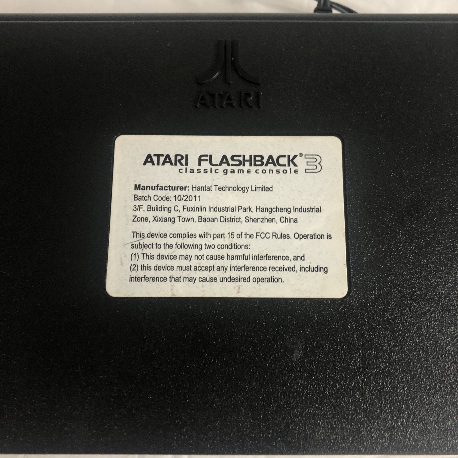 Atari Flashback 3 Launch Edition Black Console Bundle With Two Controllers